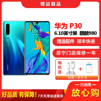 [二手9成新]华为P30 极光色 8GB+128GB 全网通 全面屏 麒麟980芯片 徕卡三摄 移动联通电信手机