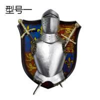 中世纪战士盔甲墙面装饰品酒吧壁挂立体壁饰网咖铁艺挂件loft挂件 三维工匠 型号一大号