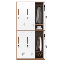 凌迪星咖色6门更衣柜900*500*1850mm台