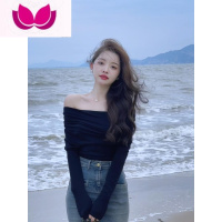 七斓高级感美式甜辣风御姐炸街套装一字肩上衣牛仔连衣裙子女