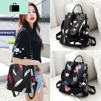 牛津布双肩包女2020新款韩版百搭时尚防盗女士背包帆布旅行小包包NEW LAKE