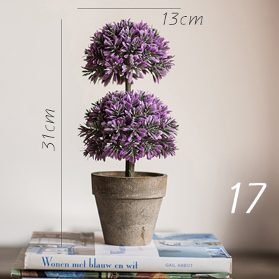 美帮汇暮雪仿真树球盆景桌面装饰摆件绿植球办公室餐桌咖啡馆17