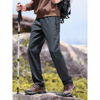 秋冬厚款户外登山战术裤男款新款半松紧腰野外防风耐磨男士休闲裤