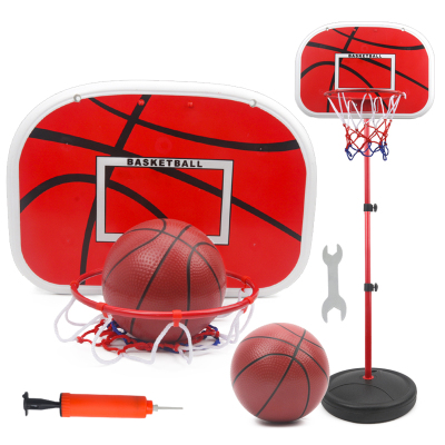 品帅儿童篮球架可升降投篮框宝宝投篮架室内外小孩健身架投篮球框男孩球类运动玩具1.2米配2篮球