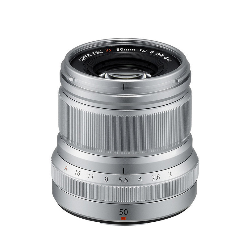f2r wr 银色 46mm口径 富士50定焦镜头 富士xf卡口 9片