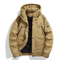 羽绒服男冬季新款时尚休闲连帽新国标白鸭绒情侣纯色加厚外套男装