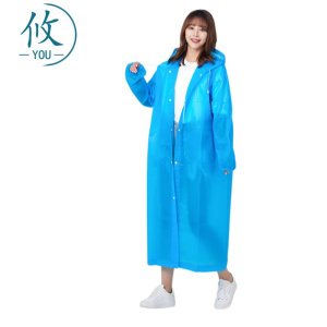 攸蓝色雨衣加厚件