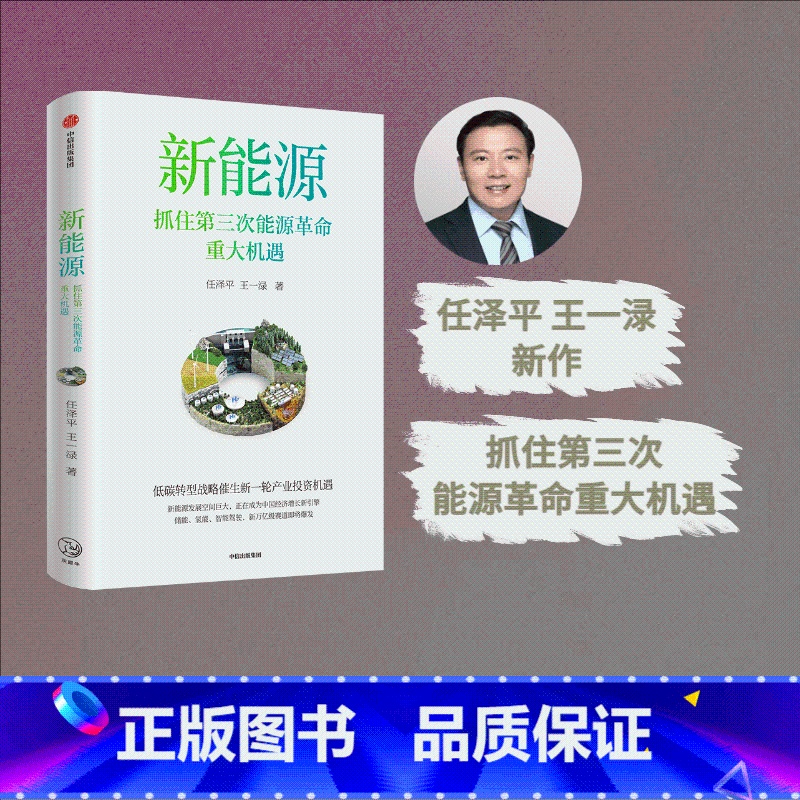 [正版]签名版新能源 抓住第三次能源革命重大机遇 任泽平等著 探究能源革命中的中国经济增长新机遇 推动新能源产业高质量