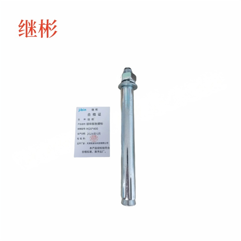 JIBIN/继彬 GB22795-表5 膨胀螺栓 碳钢 镀白锌 M20×400 个