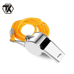 铁迅金属口哨口底哨子带绳X90 个 银色