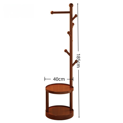 伊洛源衣帽架可旋转款木质个
