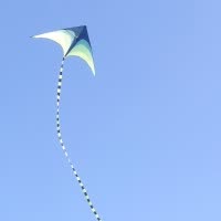 新款风筝大型大原风筝儿童成人三角好飞微风易飞风筝带长尾创意 三维工匠 2米草原+400米轴承蓝线轮带10米飘尾