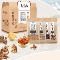 黑土优选东北干货年货礼盒礼品山珍礼包780g(茶树菇姬松茸虫草花猴头菇)