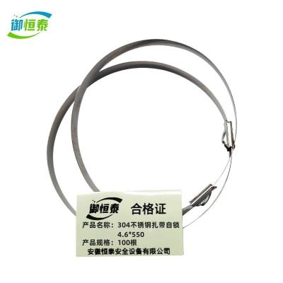 御恒泰304不锈钢扎带自锁4.6*550 100根/包