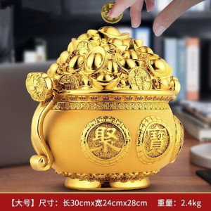 维诺亚聚宝盆摆件理财聚财存钱罐风水家居客厅装饰品店铺开业礼品