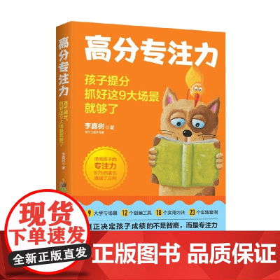 高分专注力 李嘉树 著 家教