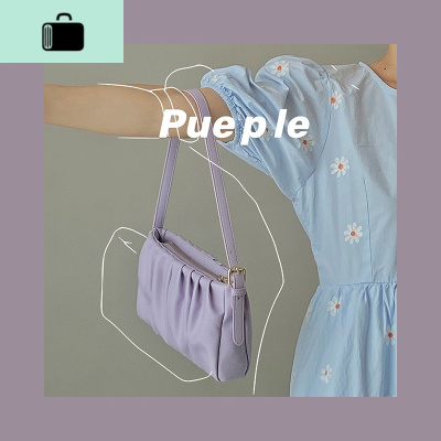 小众设计包包新款2020网红褶皱腋下包法棍包时尚手提单肩女包潮NEW LAKE女士单肩包