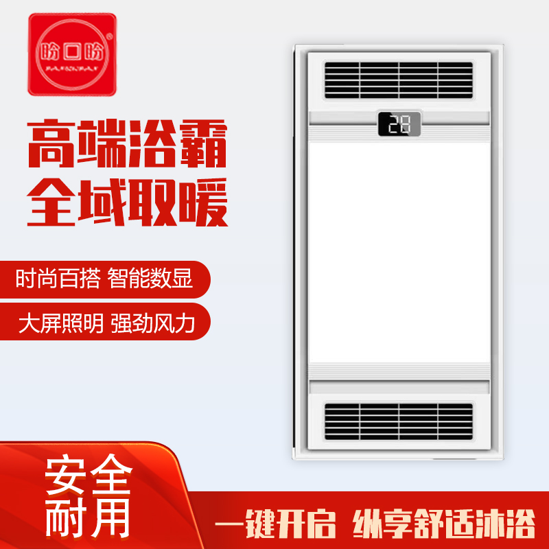 盼回盼 智能电器 浴霸(双取暖111号)集成吊顶式风暖卫生间家用取暖五合一嵌入式浴室暖风