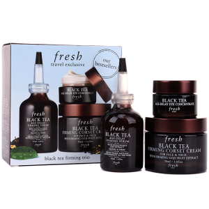 FRESH馥蕾诗红茶黑茶三件套 抗皱紧致面部护肤套装提拉紧致补水保湿【精华50ml+眼霜15ml+面霜50ml】