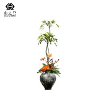 山之只 南天竹仿真花 MZ0312 个