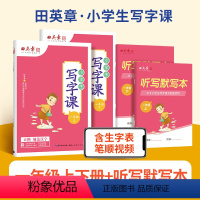 一年级上下[语文2本] [正版]小学同步练字帖一年级二年级三年级四年级五年级六年级上下册写字课课练语文英语人教版小学生写
