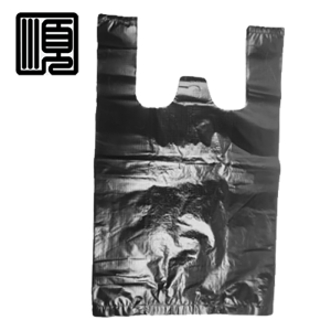 顺心捷 黑色手提塑料袋 45×50cm 100只/包