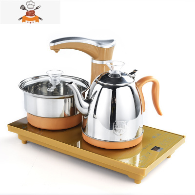 明灶电热水壶配件智能自动抽水电茶炉泡茶喝茶烧水壶水龙头零配件 全自动金色 敬平