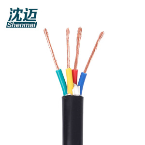 沈迈 铜芯软电线 ZC-VVR-0.6/1kV-4*2.5平方 1米
