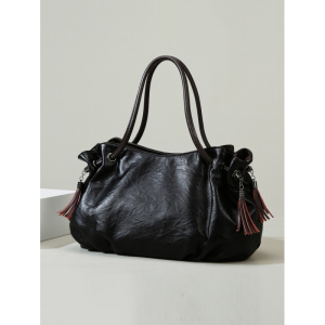 新款复古大容量托特包包简约软皮通勤手提女包欧美时尚单肩包包女