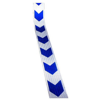 好企来 单方向标 反光标识 AQ-0078 PVC 白蓝 10cm*25m (25米/卷)