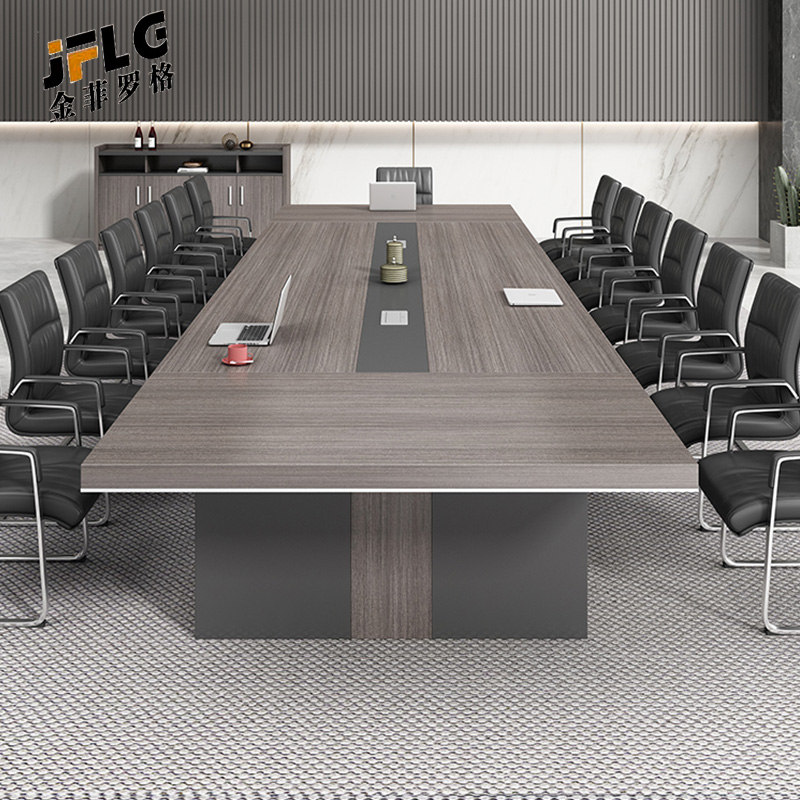 金菲罗格会议桌长桌子洽谈接待办公室家具 3.5*1.5M