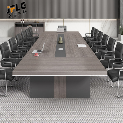 金菲罗格会议桌长桌子洽谈接待办公室家具 3.5*1.5M