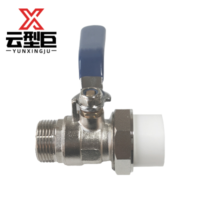 云型巨 PPR外丝球阀 PPR管配件 塑料管配件 50*1.5 单位:个