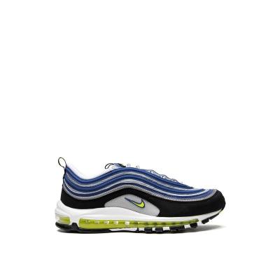 耐克(NIKE)女子跑鞋潮流复古AIRMAX97OG蓝黄拼色logo橡胶底运动鞋
