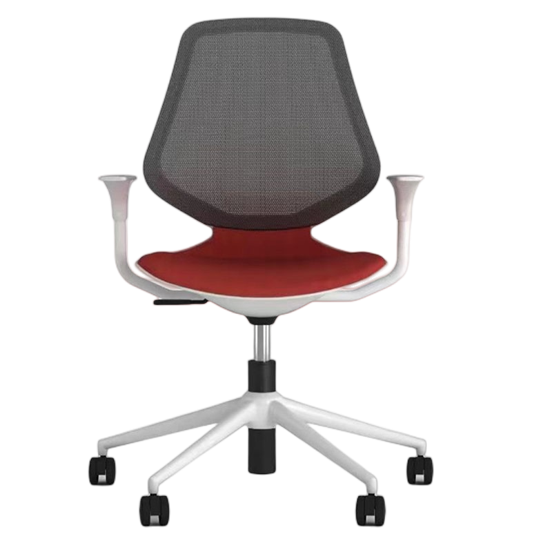 易企采 时尚网椅职员办公椅升降转椅人体工学椅家用电脑椅舒适靠背会议椅