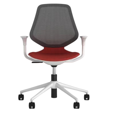 易企采 时尚网椅职员办公椅升降转椅人体工学椅家用电脑椅舒适靠背会议椅
