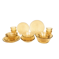 Pyrex餐具Shiny晶耀系列玻璃餐具16b件组PX-SY16B/HP