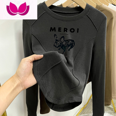 七斓2023新款薄款打底衫女内搭设计感长袖t恤漂亮洋气小衫上衣服