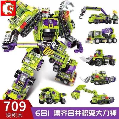 优选-兼容乐高百变拼装变形布鲁克小大颗粒9儿童8机器人积木6-12岁玩具