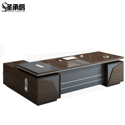 圣承启 电脑桌 2.4米带椅张