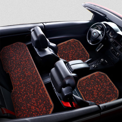 美帮汇夏季木珠汽车坐垫 透气椅垫凉垫单片 夏天珠子座垫单个屁屁垫通用