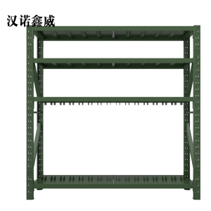 汉诺鑫威消防铁锹镐农具摆放架安保装备器材存放架军绿色拆装盾牌货架盾牌架2000*600*2000