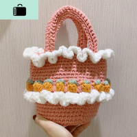小众自制手工包包编织女包diy材料包2020新款手缝仙女水桶手提包NEW LAKE女斜挎包