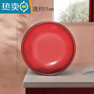 敬平红色结婚脸盆子喜家用大号洗衣盆塑料透明宿舍用学生洗脸婴儿小盆