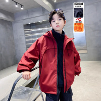 男童冲锋衣三合一可拆卸新款中大童风衣冬季儿童夹棉外套加厚