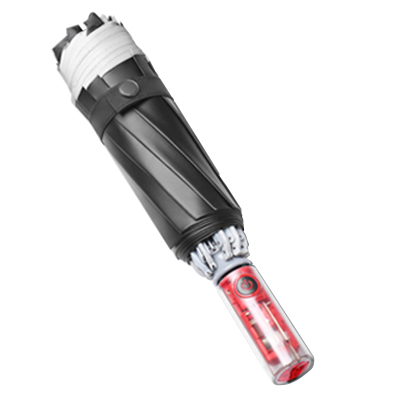 全自动铝合金玻纤反向伞架 反光加厚黑胶布 机械手柄 YF-Z2021003 晴雨两用伞