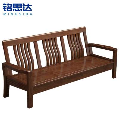 铭思达实木沙发三人位张
