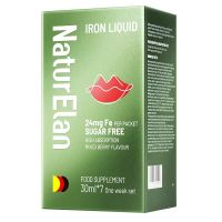 德国NaturElan吶兔原装进口成人补铁口服液7支装有机铁复配维生素膳食营养补充剂便携小包装