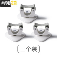 三维工匠拖把夹挂钩拖布浴室家用强力免打孔壁挂卫生间置物收纳架墙上 3个装(可挂拖把、扫把、衣叉等)