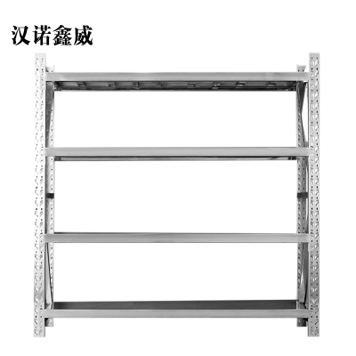 汉诺鑫威加厚201不锈钢重型货架商用仓库多层置物架多功能储物架1200*500*2000mm